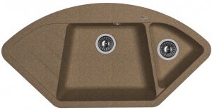 Мойка кухонная керамогранитная Florentina ВЕСТА 20.285.E1005.105 100,6*51 см. коричневый