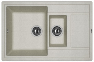 Мойка кухонная керамогранитная Florentina ЛИПСИ 780K 20.250.D0780.305 78*51 см. грей
