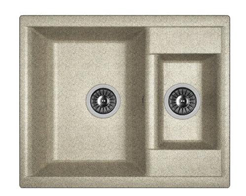 Мойка кухонная из литьевого мрамора Dr. Gans АСТРА 620 К 25.065.D0620.408 62*51 см. серый