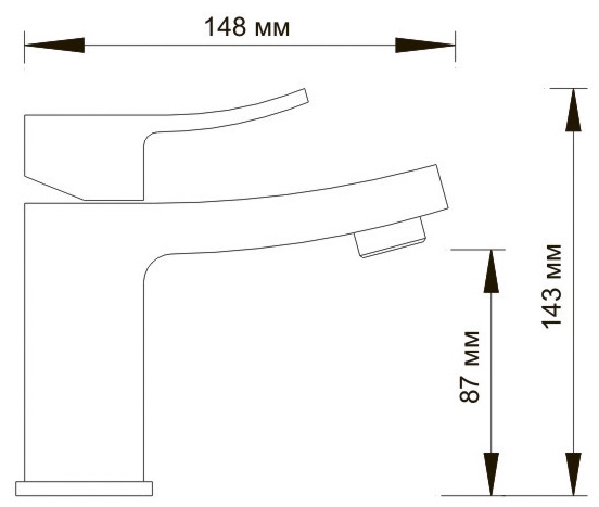 Смеситель WasserKRAFT EXTER 1603 для раковины  Смеситель WasserKRAFT EXTER 1603 для раковины