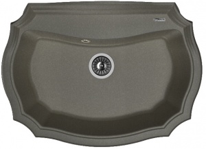 Мойка кухонная керамогранитная Florentina ЭМИЛИЯ 770 20.360.E770.102 77*55 см. черный