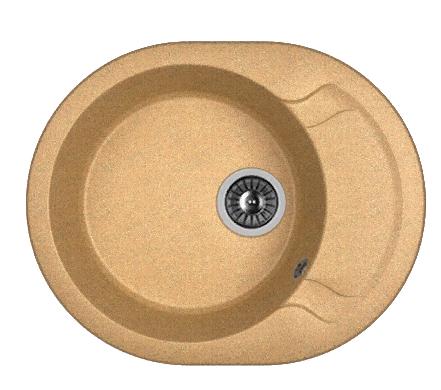 Мойка кухонная из литьевого мрамора Dr. Gans БЕРТА 580 25.040.B0580.406 58*47 см. терракота