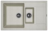 Мойка кухонная керамогранитная Florentina ЛИПСИ 780K 20.250.D0780.305 78*51 см. грей
