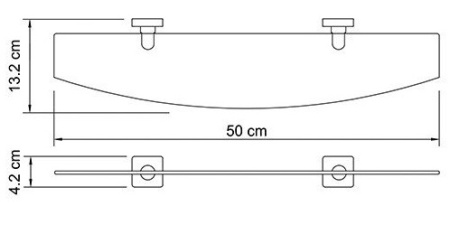 Полка WasserKRAFT LIPPE K-6524  