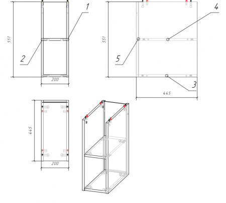  Cersanit MODUO SB-MD-MOD20-SZ  