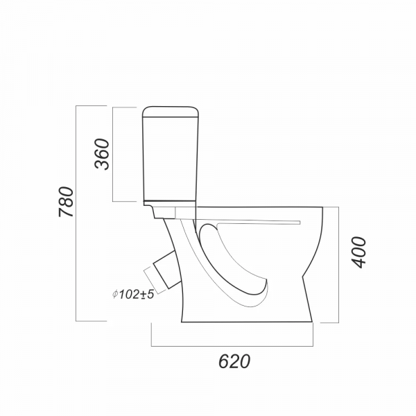 Унитаз-компакт Sanita СТАНДАРТ SDTSACC01030712   Унитаз-компакт Sanita СТАНДАРТ SDTSACC01030712