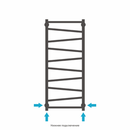 Полотенцесушитель водяной Сунержа СИРОККО 00-0253-1260 1200х600 