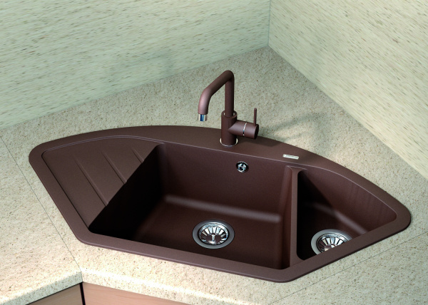 Мойка кухонная керамогранитная Florentina ВЕСТА 20.285.E1005.202 100,6*51 см. шампань