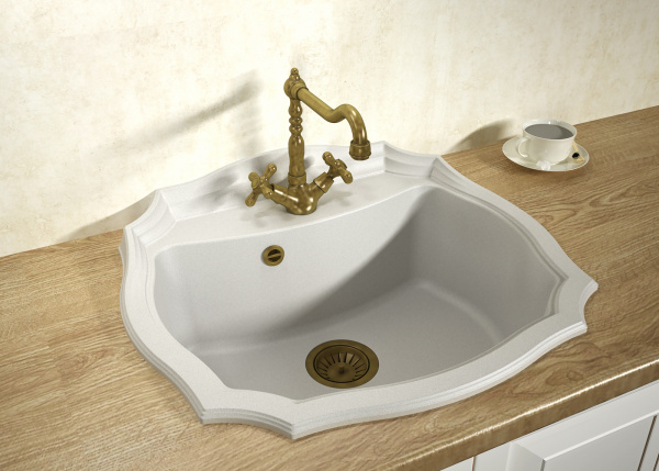 Мойка кухонная керамогранитная Florentina ЭМИЛИЯ 640 20.355.D0640.107 64*55 см. песочный Мойка кухонная керамогранитная Florentina ЭМИЛИЯ 640 20.355.D0640.107 64*55 см. песочный