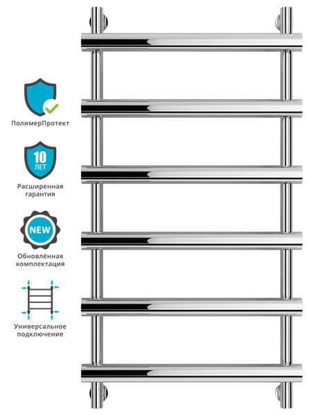Полотенцесушитель водяной Сунержа АТЛАНТ 00-0226-1050 1000х500 