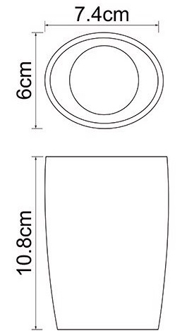 Стакан настольный WasserKRAFT DINKEL K-4628  