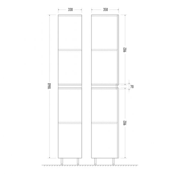 Пенал Mirsant NEXT  34 см. 