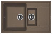 Мойка кухонная керамогранитная Florentina ЛИПСИ 780K 20.250.D0780.303 78*51 см. мокко