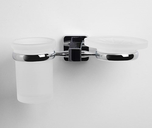 Стакан и мыльница навесной WasserKRAFT LIPPE K-6526  