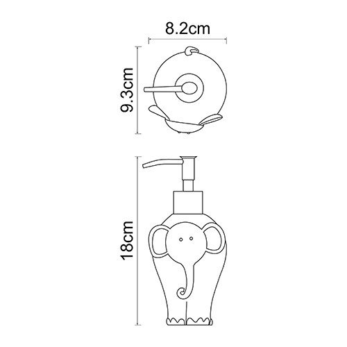 Дозатор жидкого мыла настольный WasserKRAFT LIPPE K-8199  