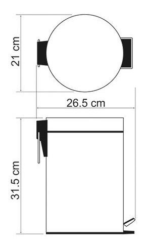 Ведро для мусора WasserKRAFT  K-635  