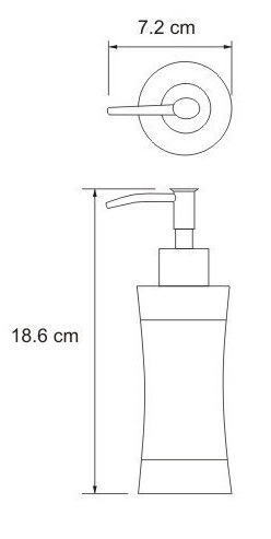 Дозатор жидкого мыла настольный WasserKRAFT WERN K-7599  