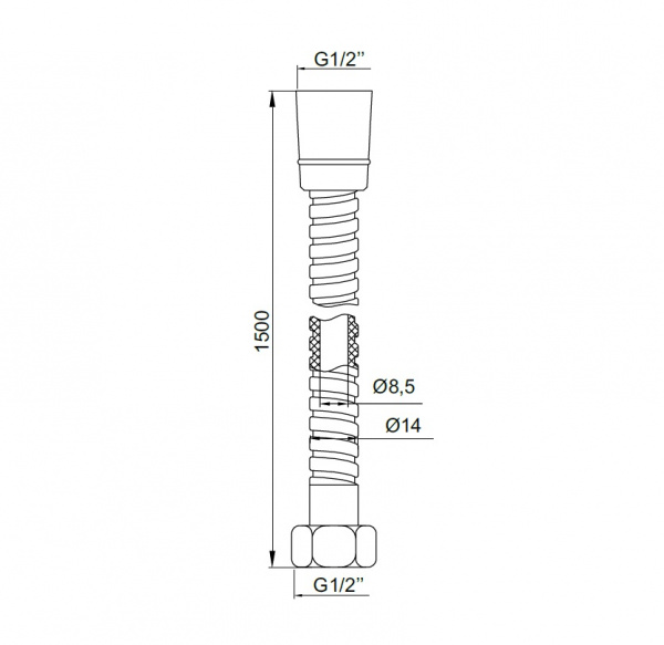 Шланг душевой IDDIS  A5021115  