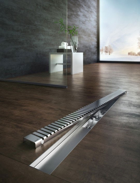 Решетка для душевого канала Alcaplast  LINE-1050L   Решетка для душевого канала Alcaplast  LINE-1050L