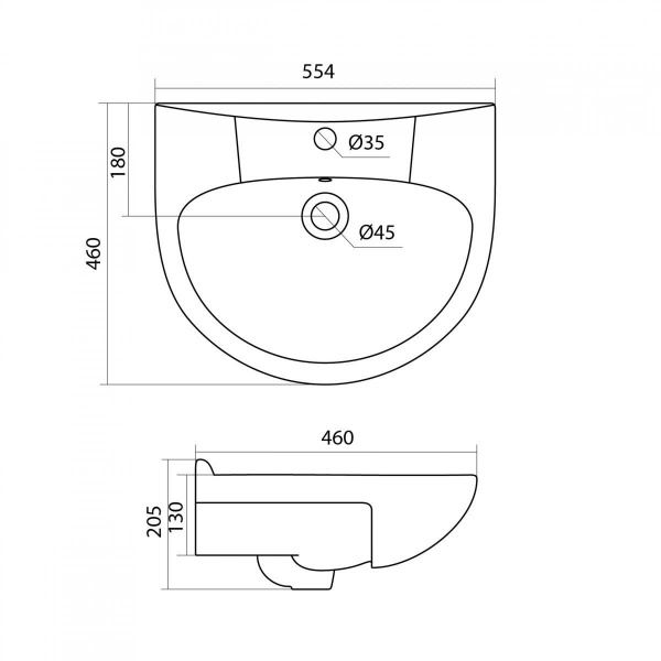 Раковина Santek АНТИК 1.WH11.0.186  