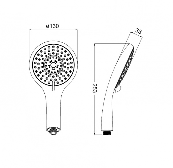 Лейка душевая IDDIS  A11251  