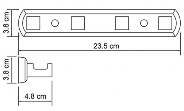 Крючок четверной WasserKRAFT LIPPE K-6574  